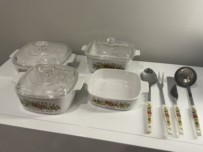 Vintage Corning Ware Spice Of Life - L Echalote La Marjolaine USA Japan