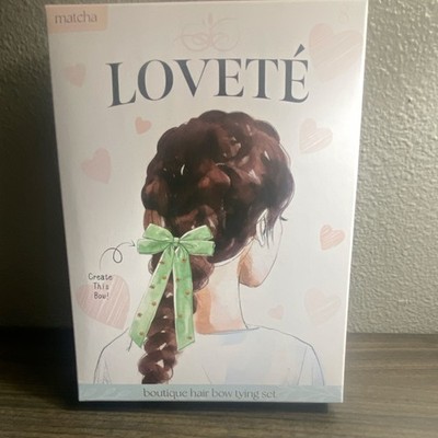 LOVETÉ Boutique Matcha Green Hair Bow Tying Set for Girls One Size Accent Bow