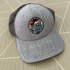 Kauai Hawaii Trucker Hat Outdoor Cap One Size Adjustable Gray Tropical