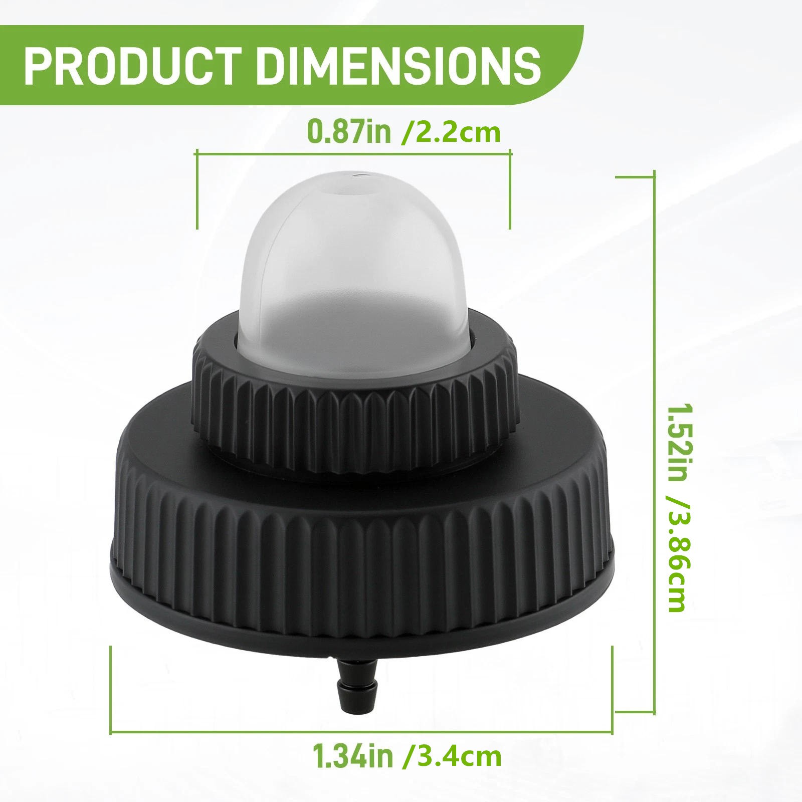 Chainsaw Fuel Gas Cap with Built-in Primer Bulb Fit For Homelite A01372A UP05955