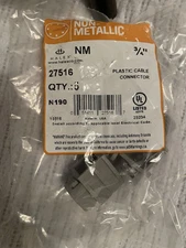 Halex Non-Metallic Cable Connector 3/4 27516 5 Pack