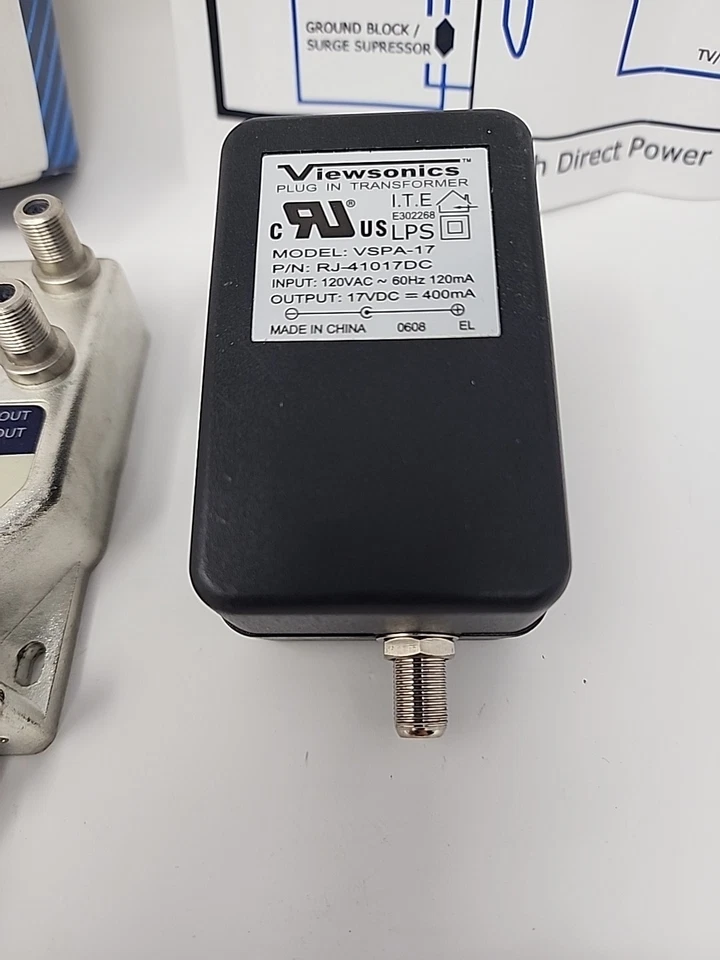 Viewsonics VSMA608C-10R Active Return Amplifier w/ Power Supply & Box - Image 4 of 4