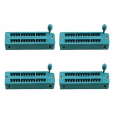 4PCS 28 Pin Universal ZIF IC Test Socket Chip Testing Base 2.54mm Pitch for M...