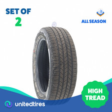 Set Of 2 Used 22555r19 Goodyear Wrangler Territory Ht 103h - 9.532 Set Of 2 Used 22555r19 Goodyear Wrangler Territory Ht 103h - 9.532