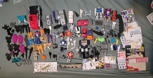 Huge G1 Transformers Parts Lot And Figures With Diaclone