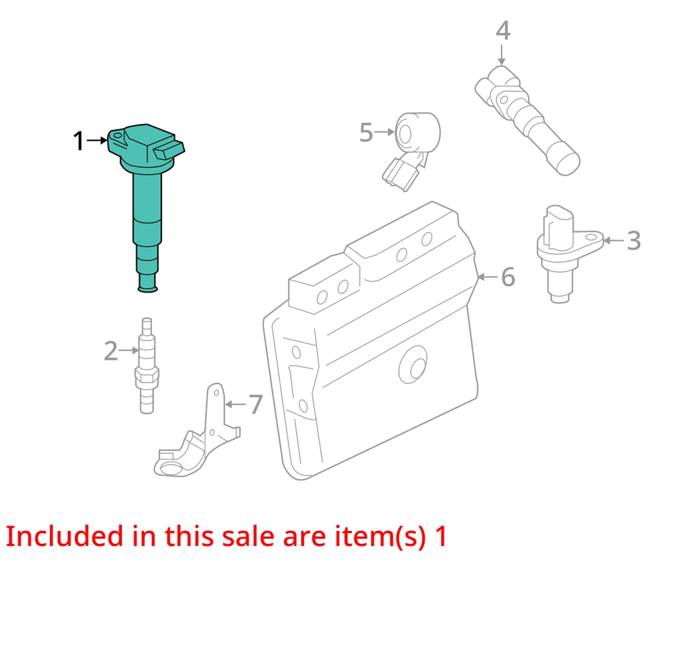 2009-2019 Toyota Corolla Ignition Coil Igniter Pack FQ1Q3 - Image 3 of 4