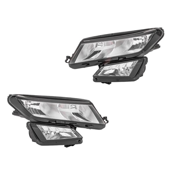 Hauptscheinwerfer-Set Links Rechts H8 H7/H7 W5W PWY24W Hella FüR Skoda Kodiaq-image