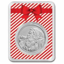Coca-Cola® Santa 1 oz Silver Round in TEP 87.95 per troy oz