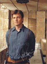 NATHAN FILLION - Firefly / Serenity 12"x16" GENUINE SIGNED AUTOGRAPH