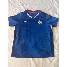 Nike Chelsea FC Soccer Jersey Kids XL Blue Short Sleeve Sport 3381