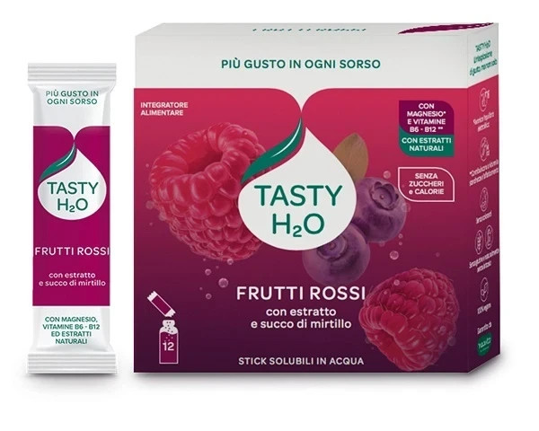 Hp Italia Srl Tasty H2o Frutti Rossi 12 Stick Da 2,5 G - Immagine 2