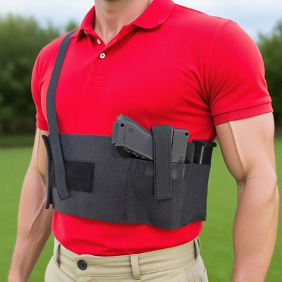 US Underarm Shoulder Pistol Holster Concealed Carry Chest Right Hand Gun Holster