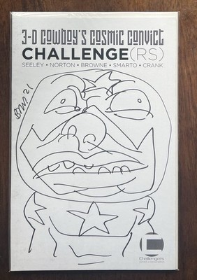 3-D Cowboy Cosmic Convict Challenge (RS) - Ryan Browne Original Art on Cover