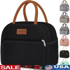 Portable Insulated Lunch Bag Multi Pocket Cooler Tote Work Adults Teachers New