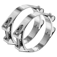 T-Bolt Hose Clamp 4.1-4.5" Double Head Adjustable Tube Clamps