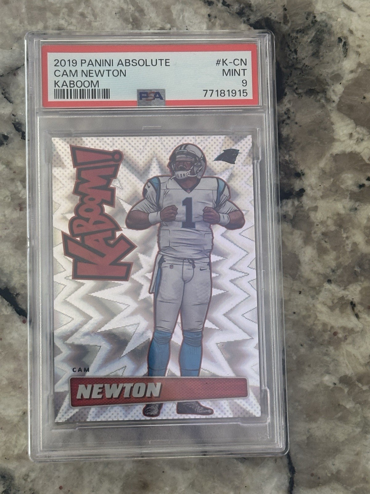 2019 Panini Absolute - Kaboom! Cam Newton #K-CN
