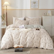 HighBuy Boho Floral Duvet Cover King Bedding Vintage Cotton Aesthetic Bedding...