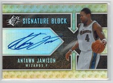 2008-09 UD SPx Signature Block Antawn Jamison Auto Card Autograph Wizards