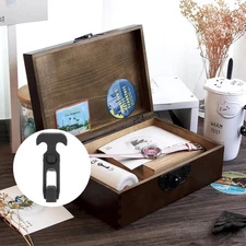 2 Pcs T-Handle Hasp Rubber Flexible Draw Latch Elastic Shocks Absorption Buckle