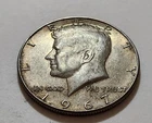 1967 Kennedy TONER Half Dollar • 40% Silver • Circulated • X180