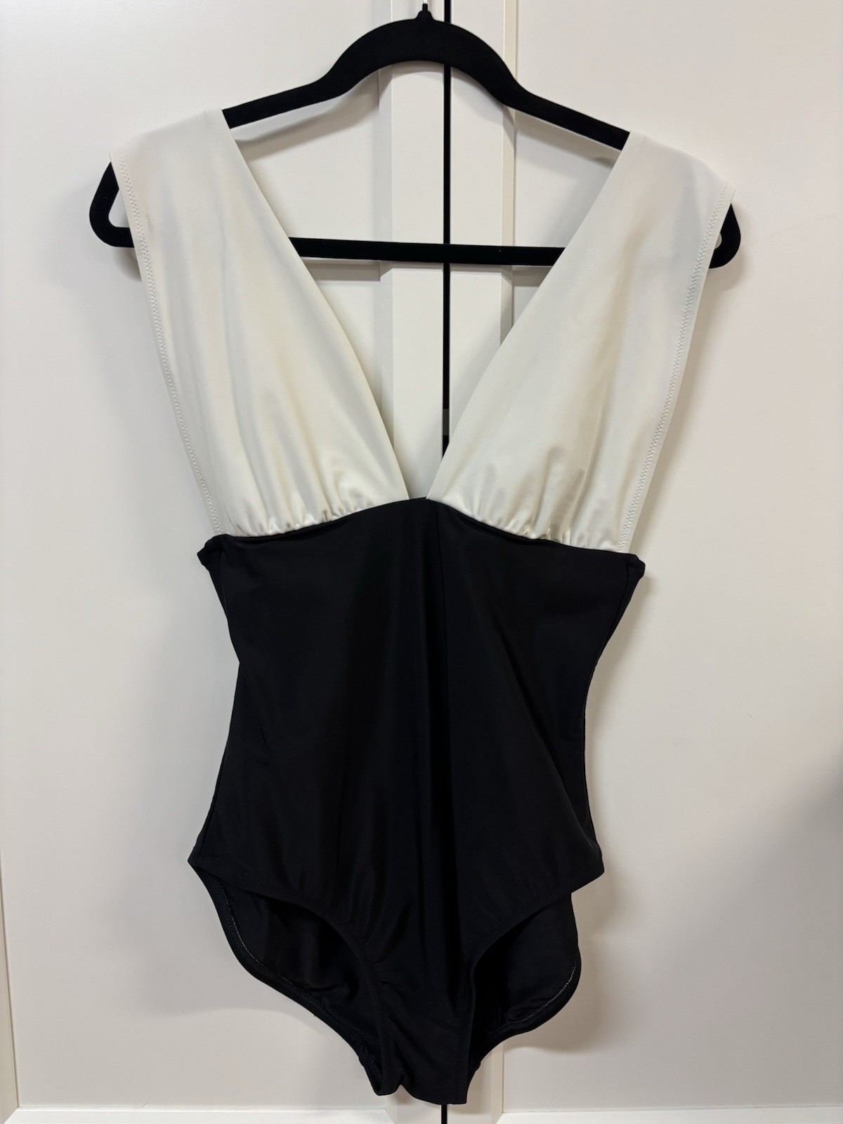 J Crew Swimsuit One Piece Women’s Size M Black And White