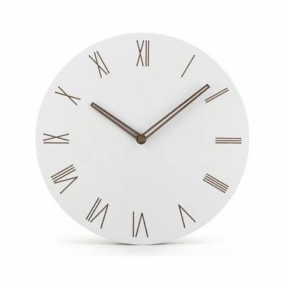 Wooden Wall Clock Decorative Roman Numeral Wall Clock Battery Operated - Image 1 of 4