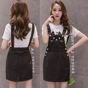 cat pinafore dress