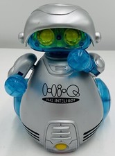 Hi-Q The Inteli-bot 1999 DY Toy Robot Silver Blue Lights Sounds