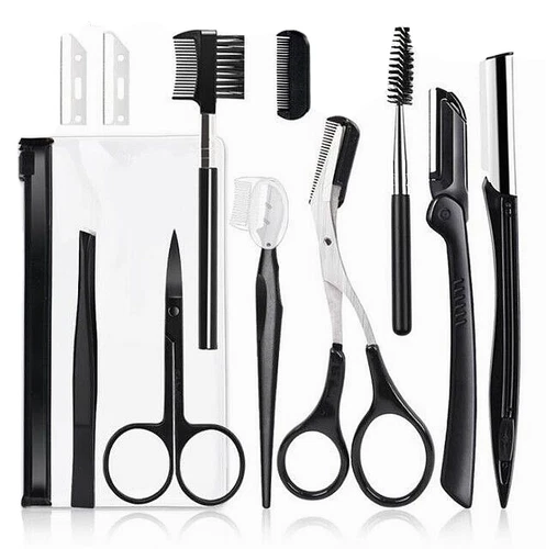 11 件套眉妆修剪刮擦化妆工具套装新品 - 第 1 张/共 4 张