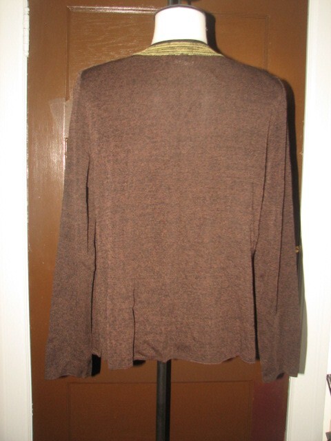 Exclusively Misook women's sz s 2-fer acrylic top | eBay