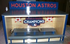 Houston Astros Bobble Heads Display Case 2017 WS Sliding doors Customed made