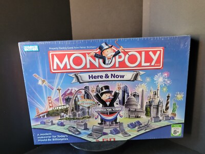 Parker Bros Boardgame Monopoly (Here & Now Ed) Box SW