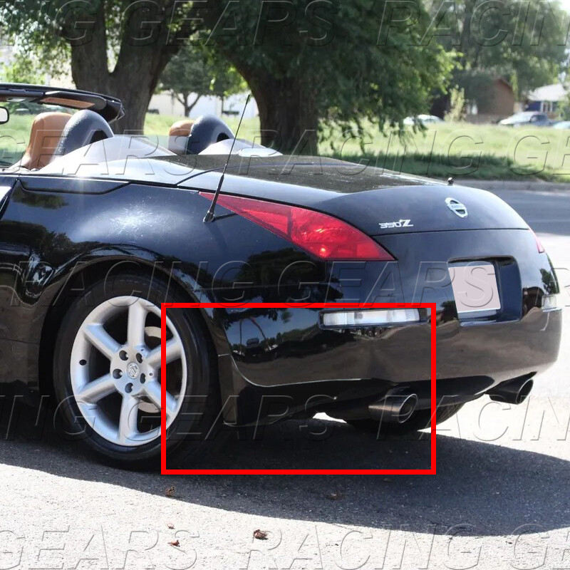 PAINTED BLACK REAR BUMPER MUD GUARDS POLYURETHANE LIP FOR 03-09