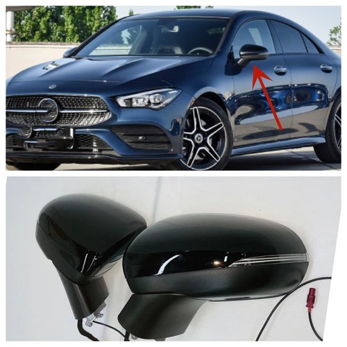 Par de espejos retrovisores de puerta lateral para automóvil W118 para Mercedes Benz nuevo clase CLA CLA200 250 20-22 - Imagen 2 de 11