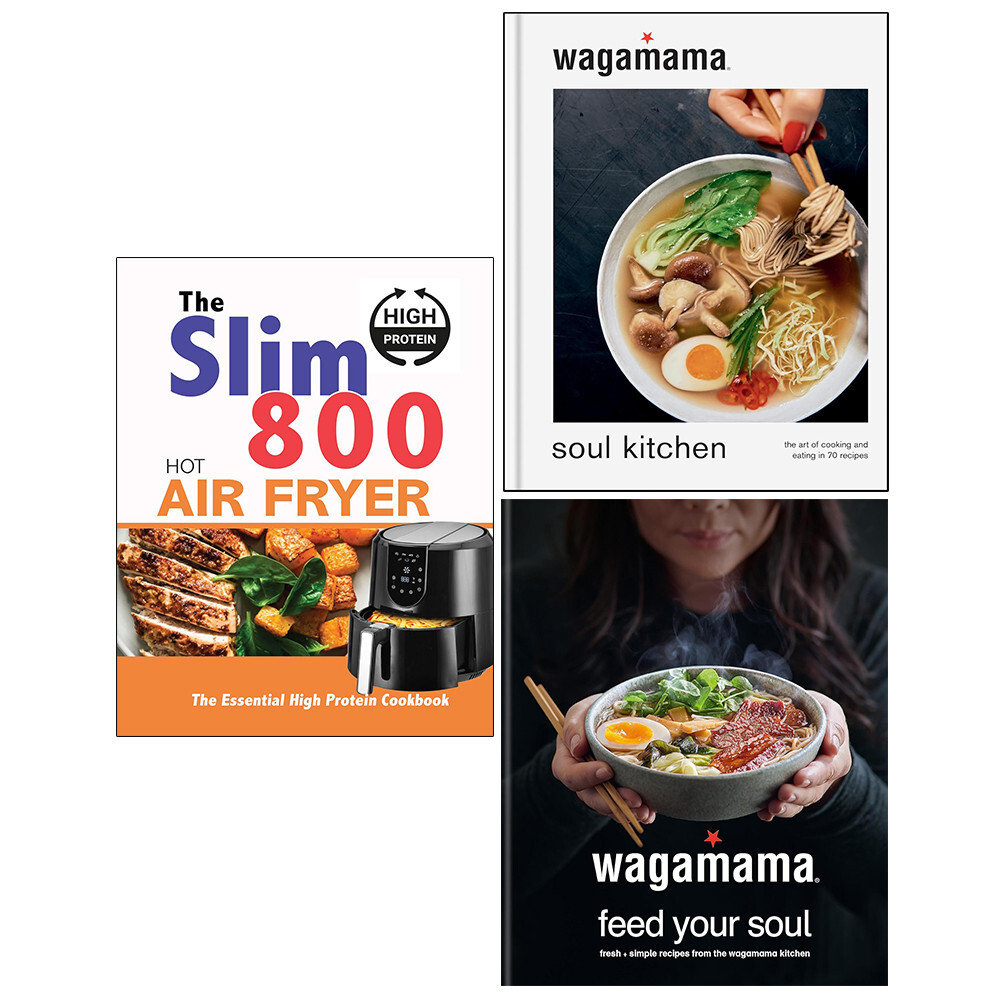 Slim 800 Hot Air Fryer,wagamama Soul Kitchen (HB),wagamama Feed Your 3 Books Set
