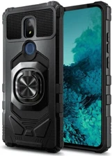 For AT&T Motivate 2 Hard Hybrid Magnetic Ring Kickstand Case Cover