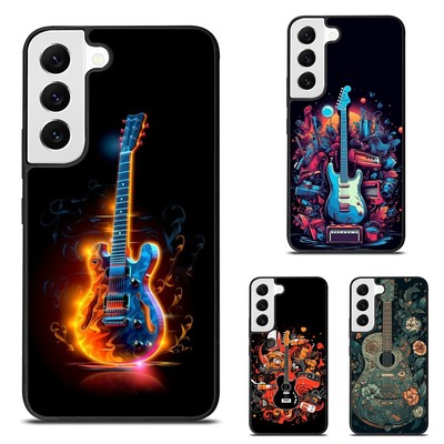 abstract electric guitar music Plastic Cover For Samsung Galaxy Z Fold