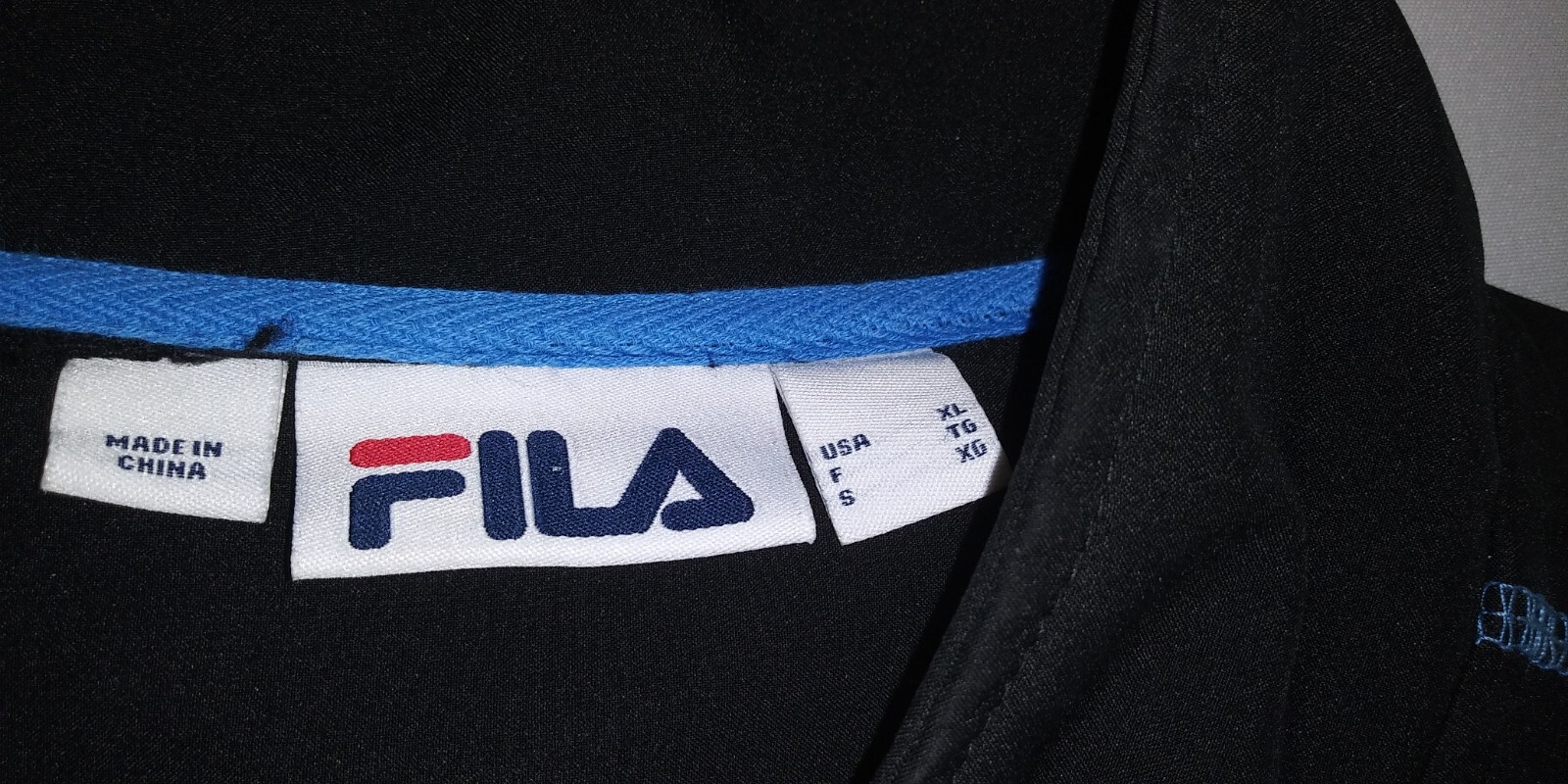 FILA Uomo XL Manica Lunga Manica Lunga Morbida Rip Acqua Riposo Golf Sport Frangivento