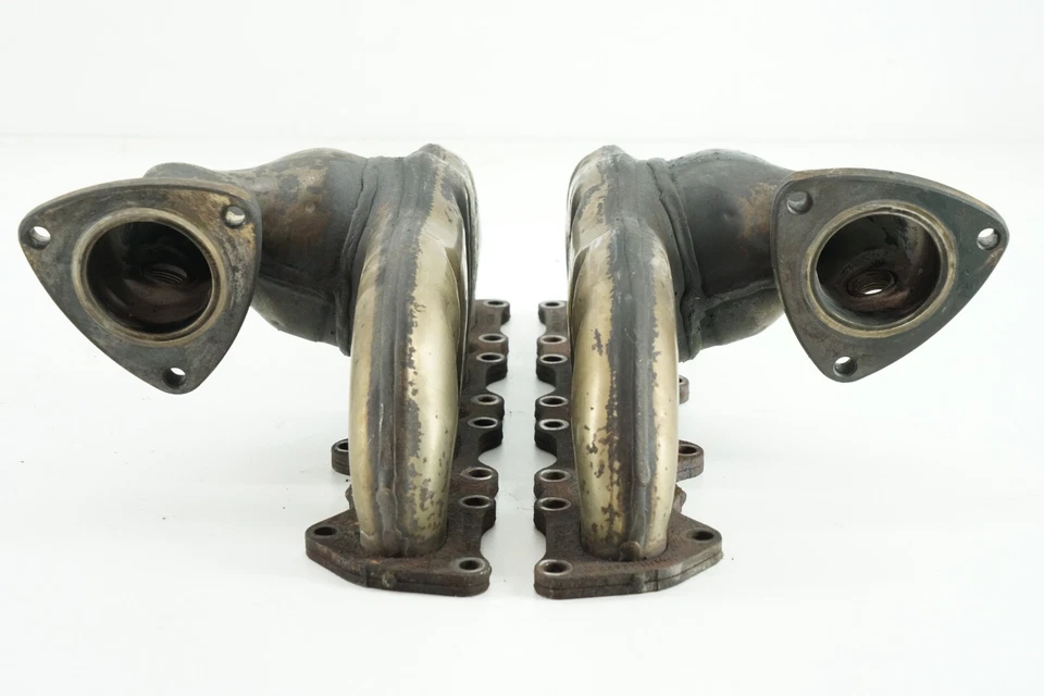 Juego de 2 colectores de escape del motor izquierdo y derecho Porsche Cayenne 2003-2006 4,5 L Foto 4 de 4