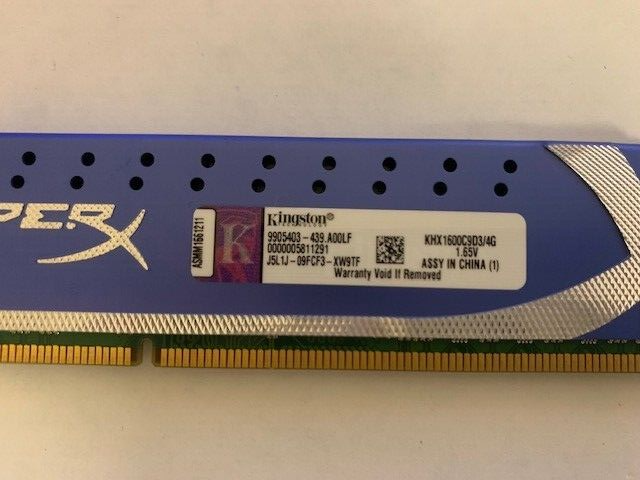 KINGSTON HYPERX GENESIS 4GB DDR3-1600MHz PC3-12800