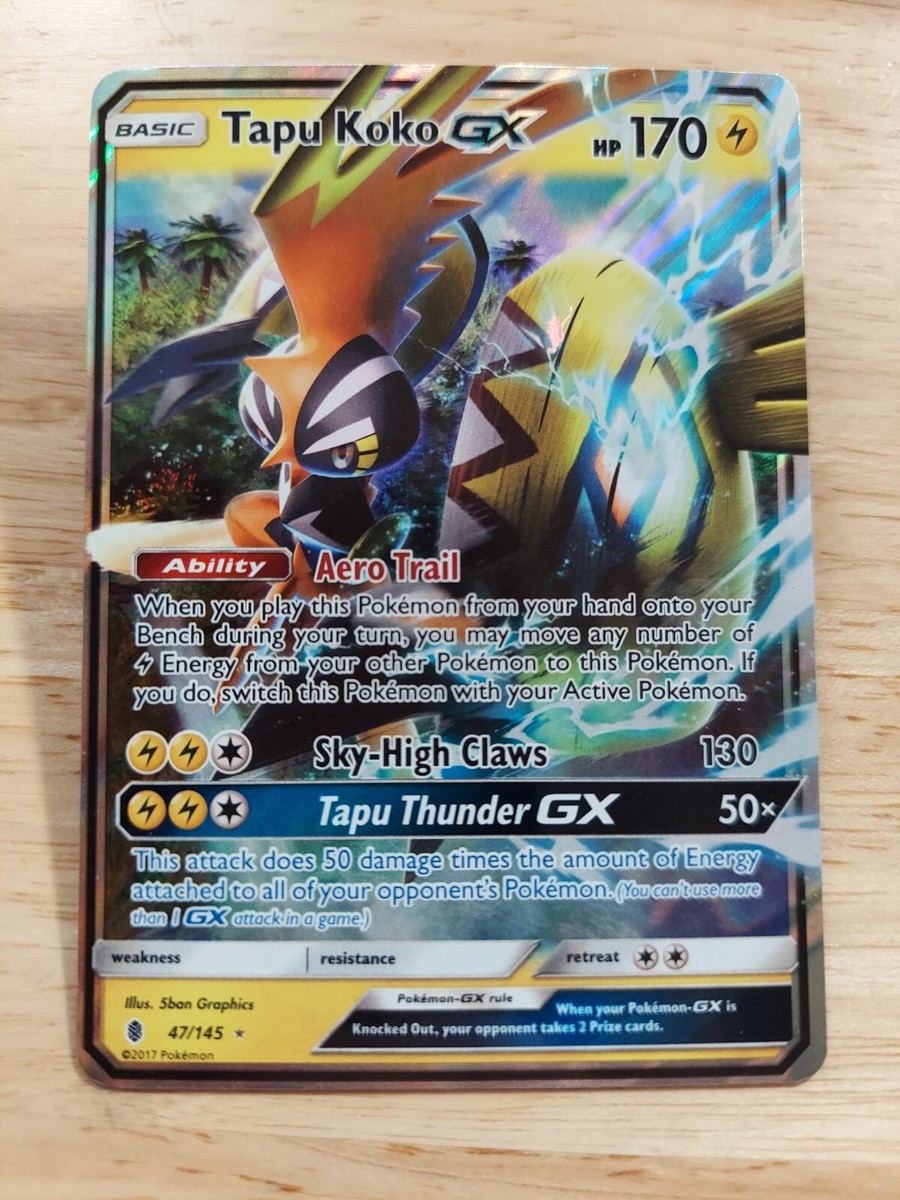 Tapu Koko GX 47/145 Guardians Rising NM Ultra Rare Pokemon