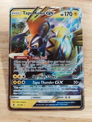 tapu Tapu Koko GX 47/145 Guardians Rising NM Ultra Rare Pokemon Card | eBay