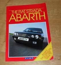 Fiat Strada Abarth Brochure 1985 - Road Test Reviews