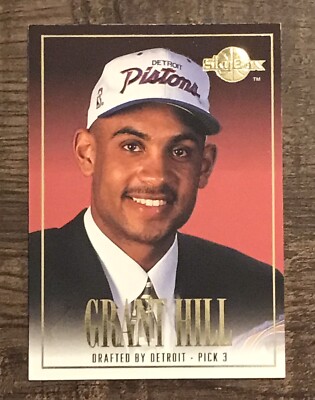 1994-95 Grant Hill Skybox Draft Pick RC #DP3 Rookie Detroit Pistons | eBay