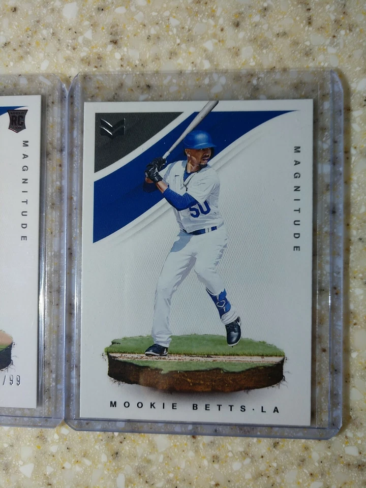 DUSTIN MAY 2020 Chronicles Magnitude RED/99 RC & Mookie Betts - Image 3 of 3