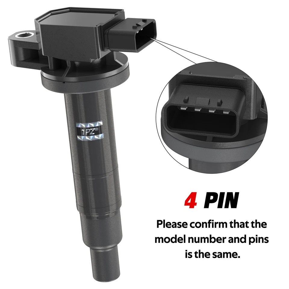 4x UF316 Ignition Coils OEM 90919-02240 For Toyota Yaris Prius Echo Scion XA XB - Image 3 of 4