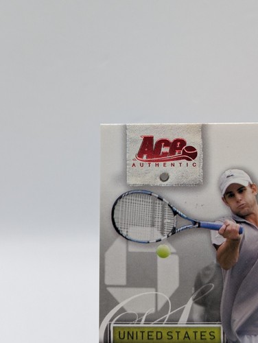 Andy Roddick 2007 Ace authentisch ATP STREICHHOLZ GETRAGENES TRIKOT AUFNÄHER RELIKT - Bild 2 von 6