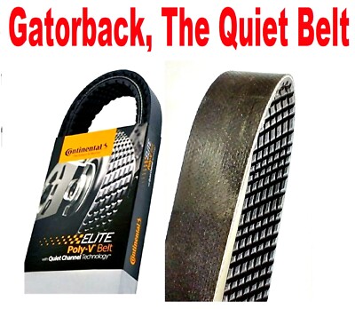 Serpentine Poly-V Belt, Quiet Belt GATORBACK CONTINENTAL ELITE 4070505, 7PK1285