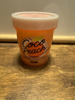 Victoria's Secret Pink Coco Peach Exfoliating Smooth Body Scrub 10 Oz NEW