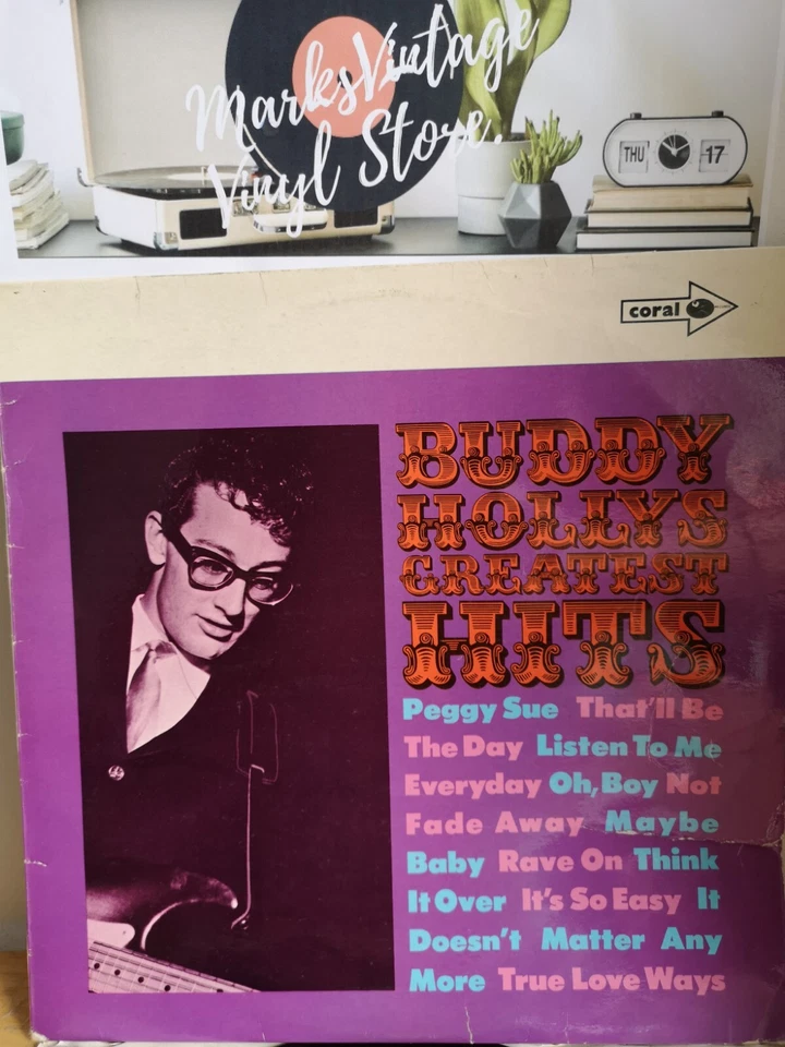 Buddy Hollys Greatest Hits Orginal Mono Release MCA/ Coral Records 1958 VG / VG+ - Image 2 of 4